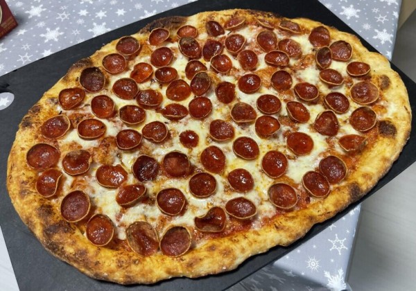 Pepperoni Pizza on Sourdough!