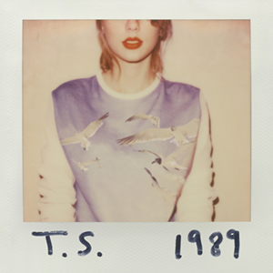 Taylor Swift's "1989" album, captioned "T.S. 1989".