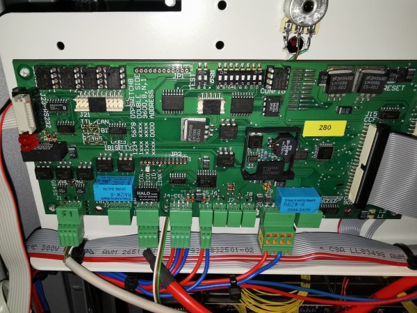 Detail of main control board