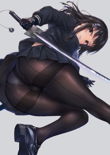Animegirl butt and loafers