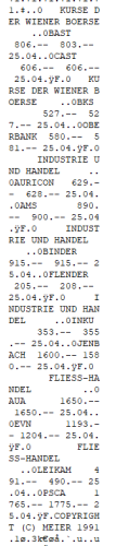 Section of a hex dump showing some strings mentioning the Vienna stock exchange